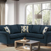6808 - Blue Argent Sectional