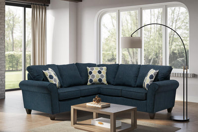 6808 - Blue Argent Sectional