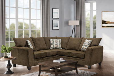 6828 - Brown Sectional
