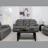 Hudson - Reclining Sofa, Loveseat and Chair Set - Dark Grey