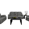 Hudson - Reclining Sofa, Loveseat and Chair Set - Dark Grey