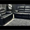 Hudson - Reclining Sofa, Loveseat and Chair Set - Black