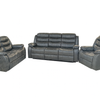 Hudson - Reclining Sofa, Loveseat and Chair Set - Dark Grey