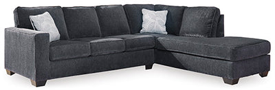 Anton 2 Piece Fabric Sectional - Slate