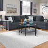 Anton 2 Piece Fabric Sectional - Slate