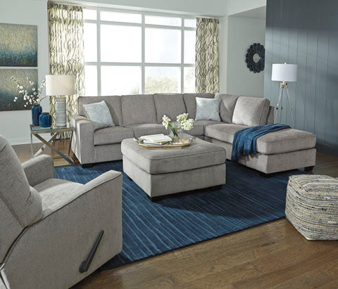 Anton 2 Piece Fabric Sectional - Alloy