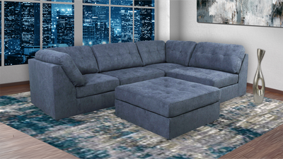 9477 Sectional - Blue