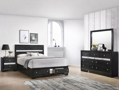Alamar Queen Bedroom Set - Black