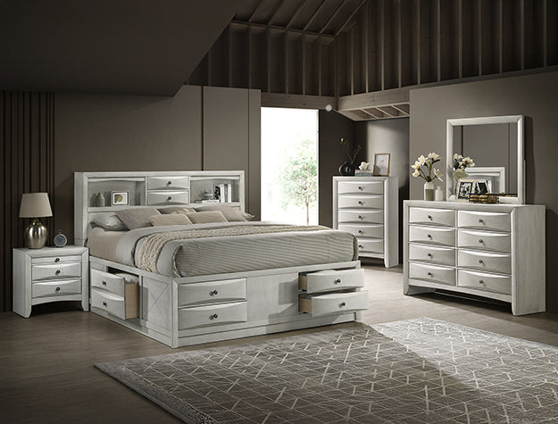 Emily Queen Bedroom Set - White