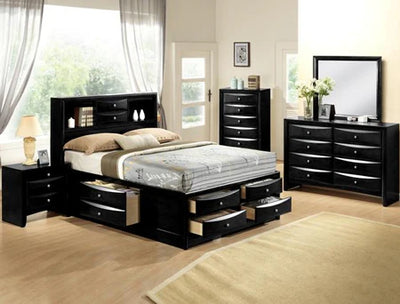 Emily Queen Bedroom Set - Black