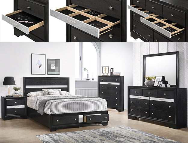Alamar Queen Bedroom Set - Black