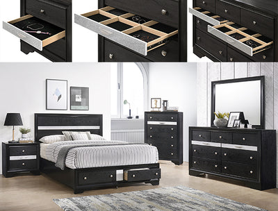 Alamar Queen Bedroom Set - Black