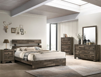 Atticus Queen Bedroom Set - Brown