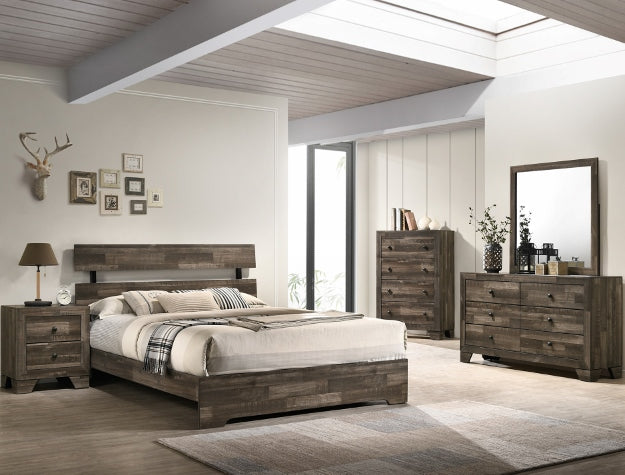 Atticus Queen Bedroom Set - Brown