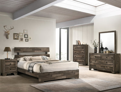 Atticus Queen Bedroom Set - Brown