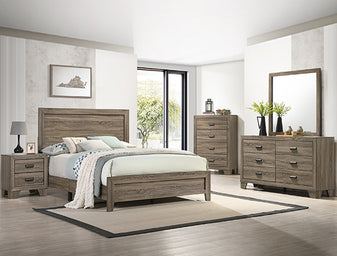 Millie Queen Bedroom Set - Weathered Grey