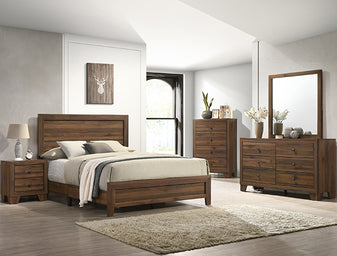 Millie Queen Bedroom Set - Brown