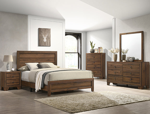 Millie Queen Bedroom Set - Brown