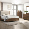 Millie Upholstered Headboard Queen Bedroom Set - Brown