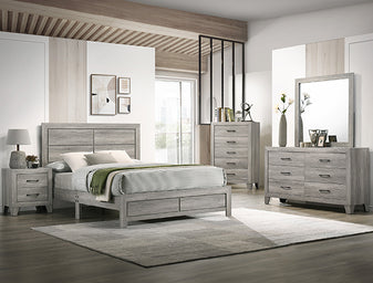 Hopkins Queen Bedroom Set - Light Grey