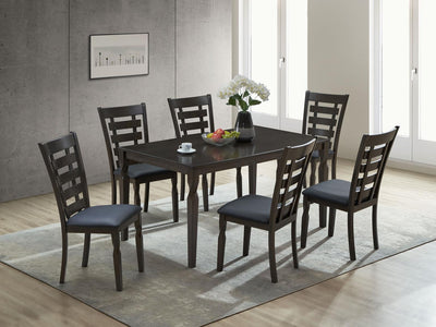 Leo - 7 Piece Dining Set - Grey