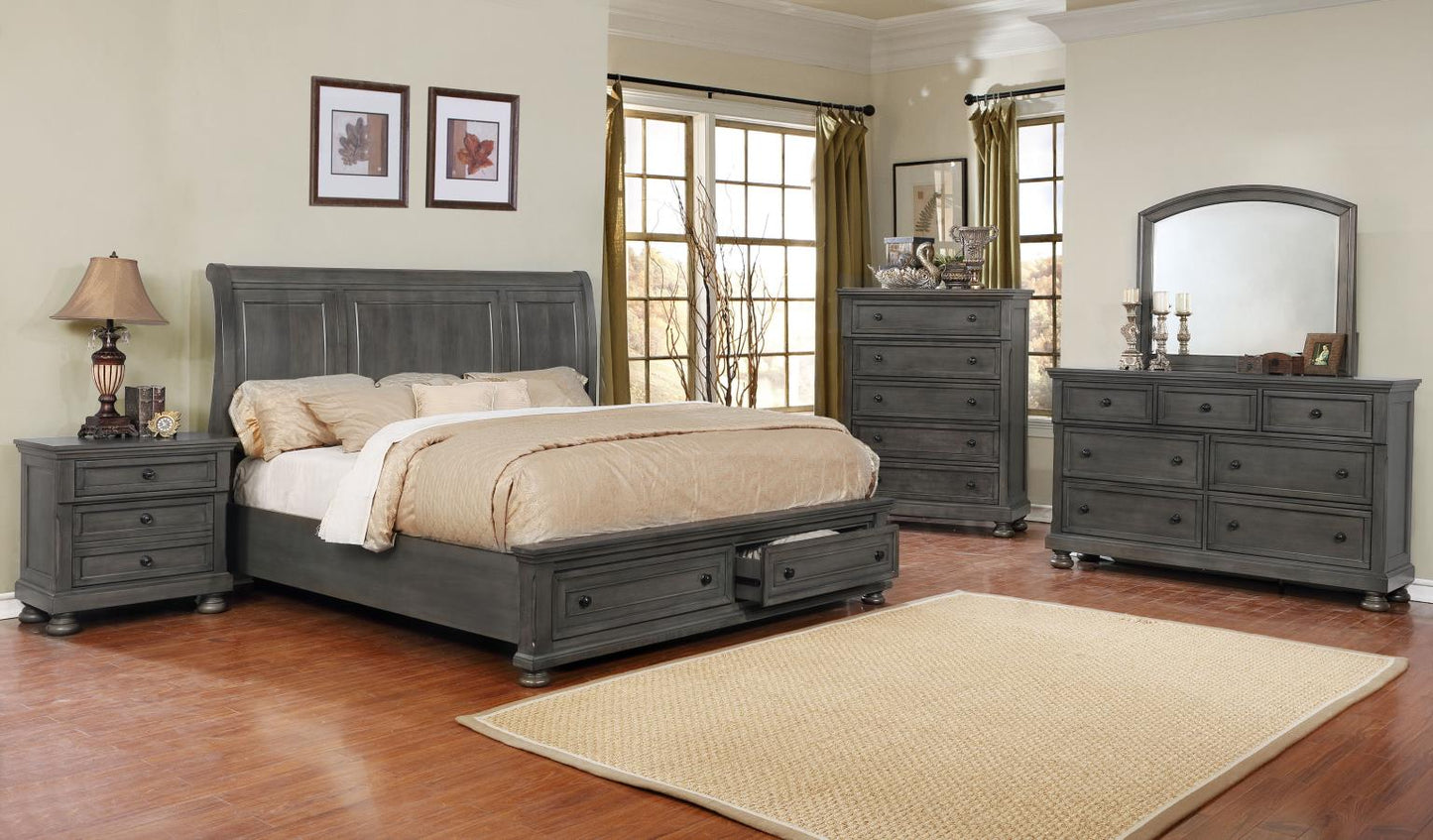 Barlow Queen Bedroom Set - Grey
