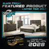 Beverly Queen Bedroom Set - Rustic Charcoal