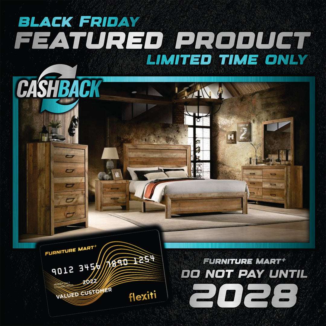 Beverly Queen Bedroom Set - Rustic Hickory