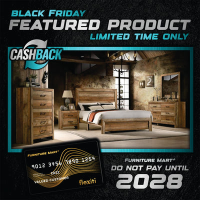 Beverly Queen Bedroom Set - Rustic Hickory