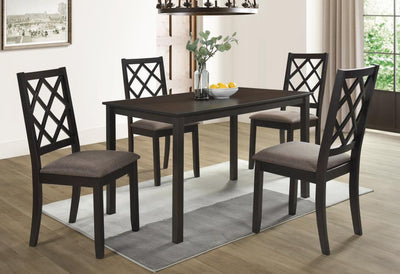 Carason - 5 Piece Dining Set - Espresso