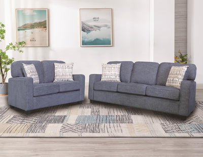 Cotton - Retreat Denim Sofa and Loveseat