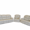 Danbry - Reclining Sofa, Loveseat and Chair Set - Light Grey