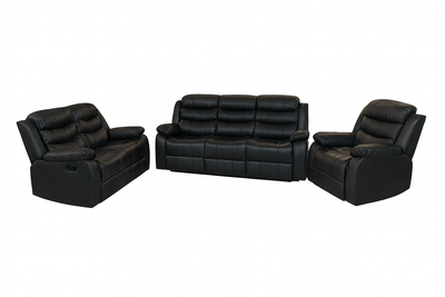 Cooper - Reclining Sofa, Loveseat and Chair Set - Black