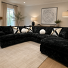6255 - Ultra Plush Sectional - Black