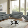 Kingston - Sofa Set Faux Leather - Grey