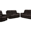 Harper - Reclining Sofa, Loveseat and Chair Set - Brown