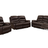 Danbry - Reclining Sofa, Loveseat and Chair Set - Brown