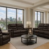Harper - Reclining Sofa, Loveseat and Chair Set - Brown