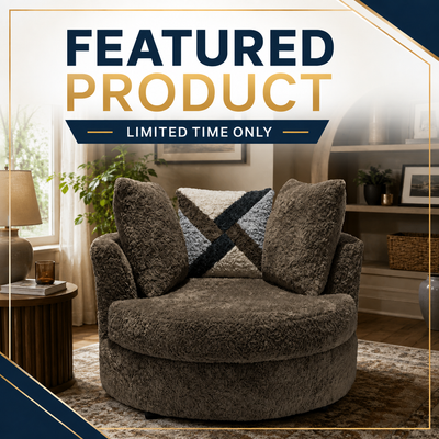 2348 Brown Swivel Cuddle Chair