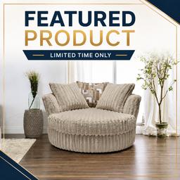 6129 Galactic Parchment Swivel Cuddle Chair