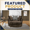 6189 Petrichor Charcoal Swivel Cuddle Chair