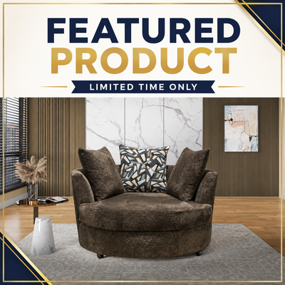 6189 Petrichor Charcoal Swivel Cuddle Chair