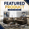 6255 - Ultra Plush Sectional - Brown