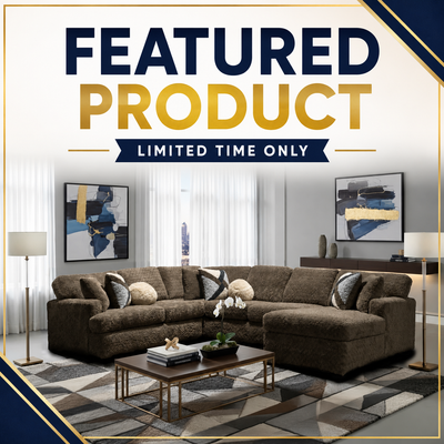 6255 - Ultra Plush Sectional - Brown