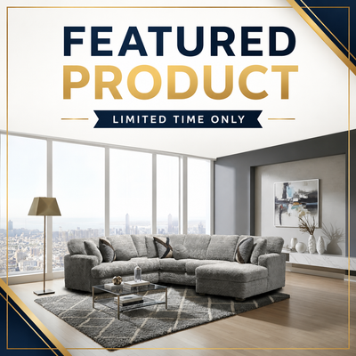 6255 - Ultra Plush Sectional - Grey