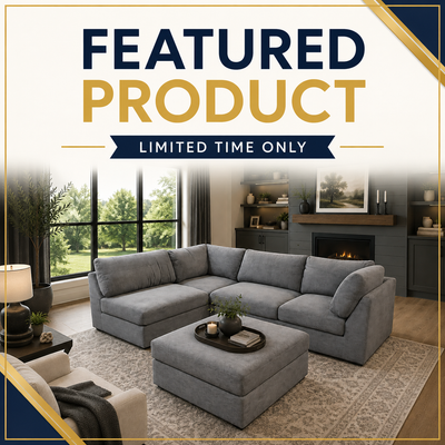 Solterra Modular Sectional with Ottoman - Grey
