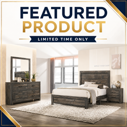 Beverly Queen Bedroom Set - Rustic Charcoal