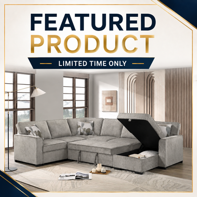 Dorothy Sectional Sofa Bed with Storage Chaise