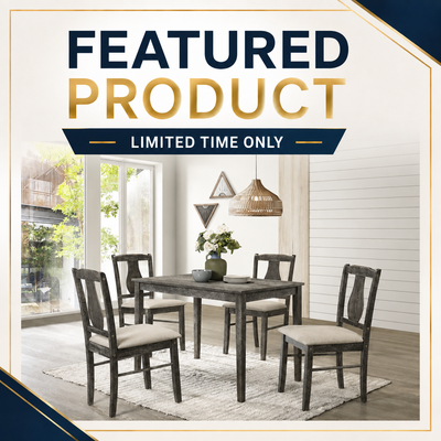 Kaylee - 5 Piece Dining Set - Weathered Grey