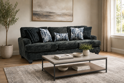 1025 - Galactic Charcoal Sofa